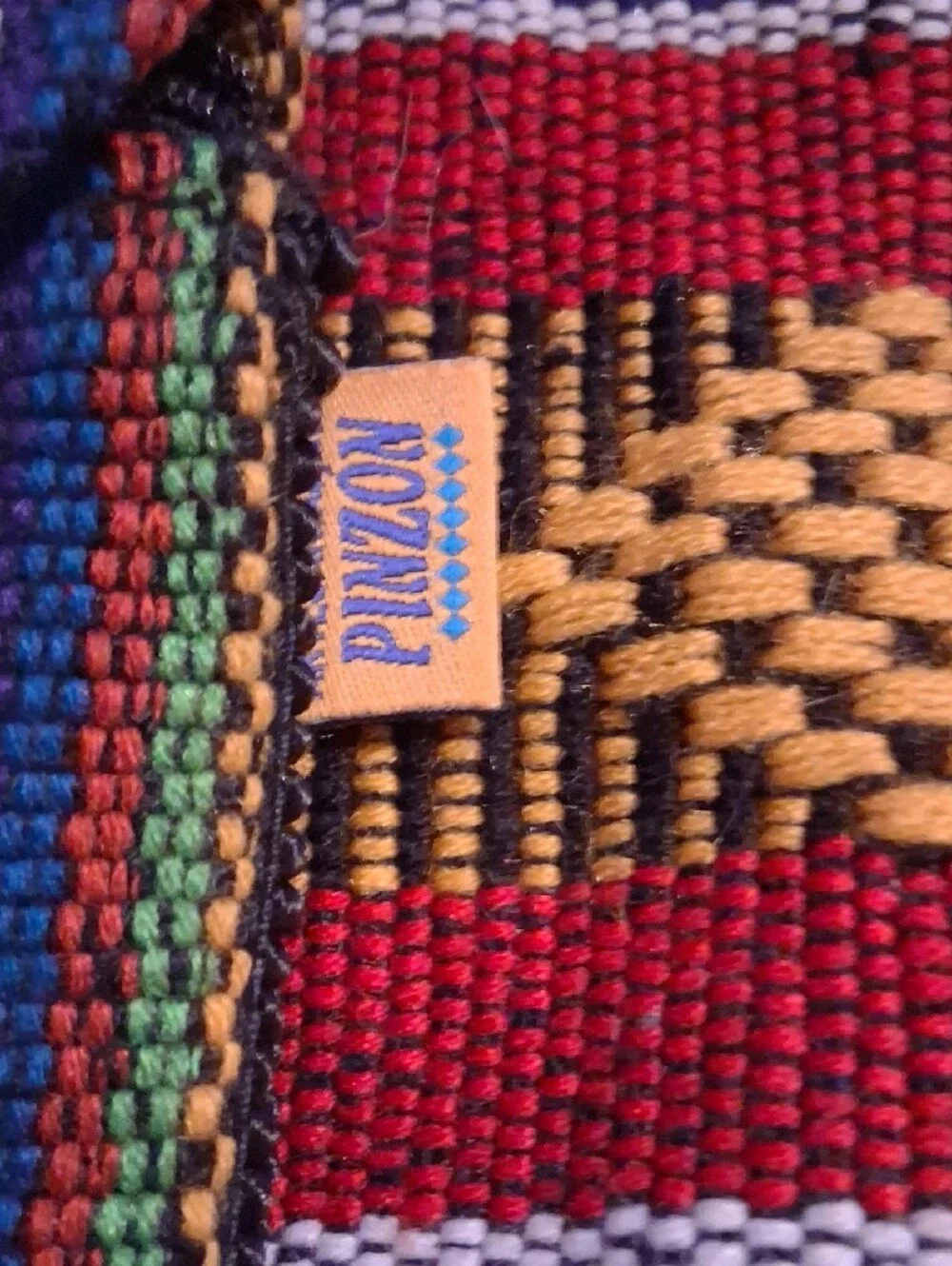 Handwoven Multicolor Stripe Women’s Backpack